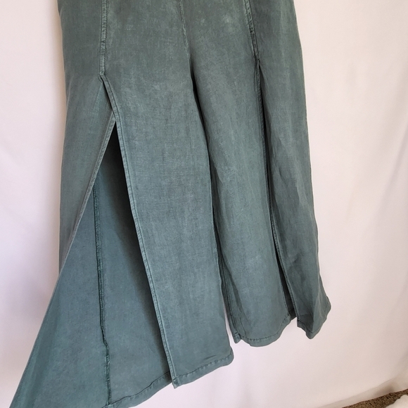 YFB young fabulous broke split front wide leg pants preowned S small pigment - Picture 5 of 11